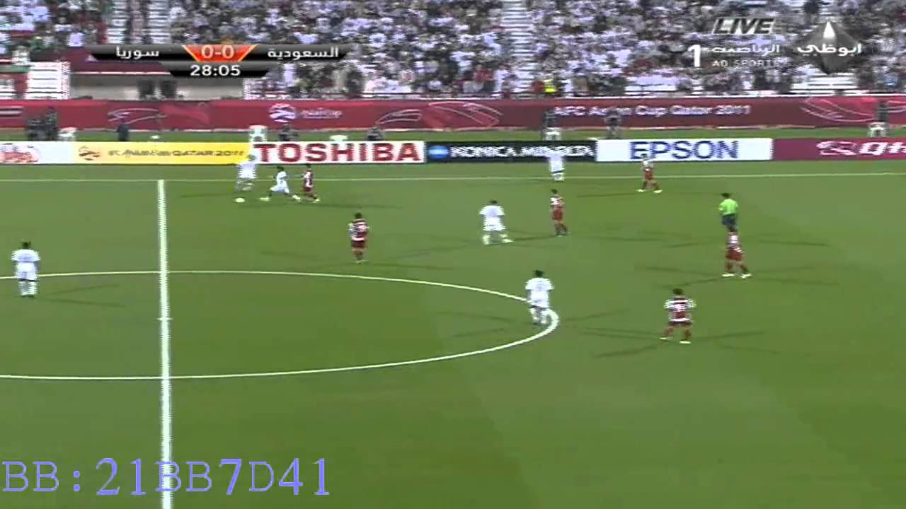 ملخص الشوط  الاول السعودية  x سوريا