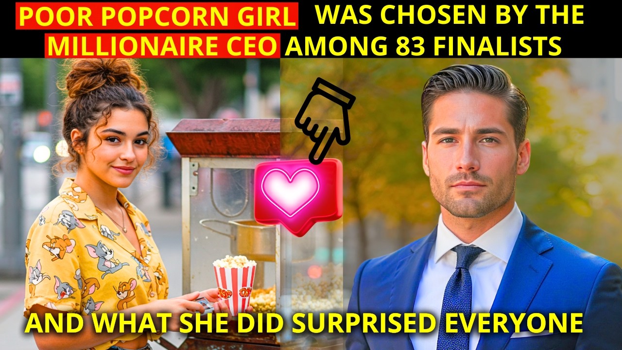 Poor popcorn girl was chosen by the MILLIONAIRE CEO among 83 FINALISTS, and what she did SURPRISED