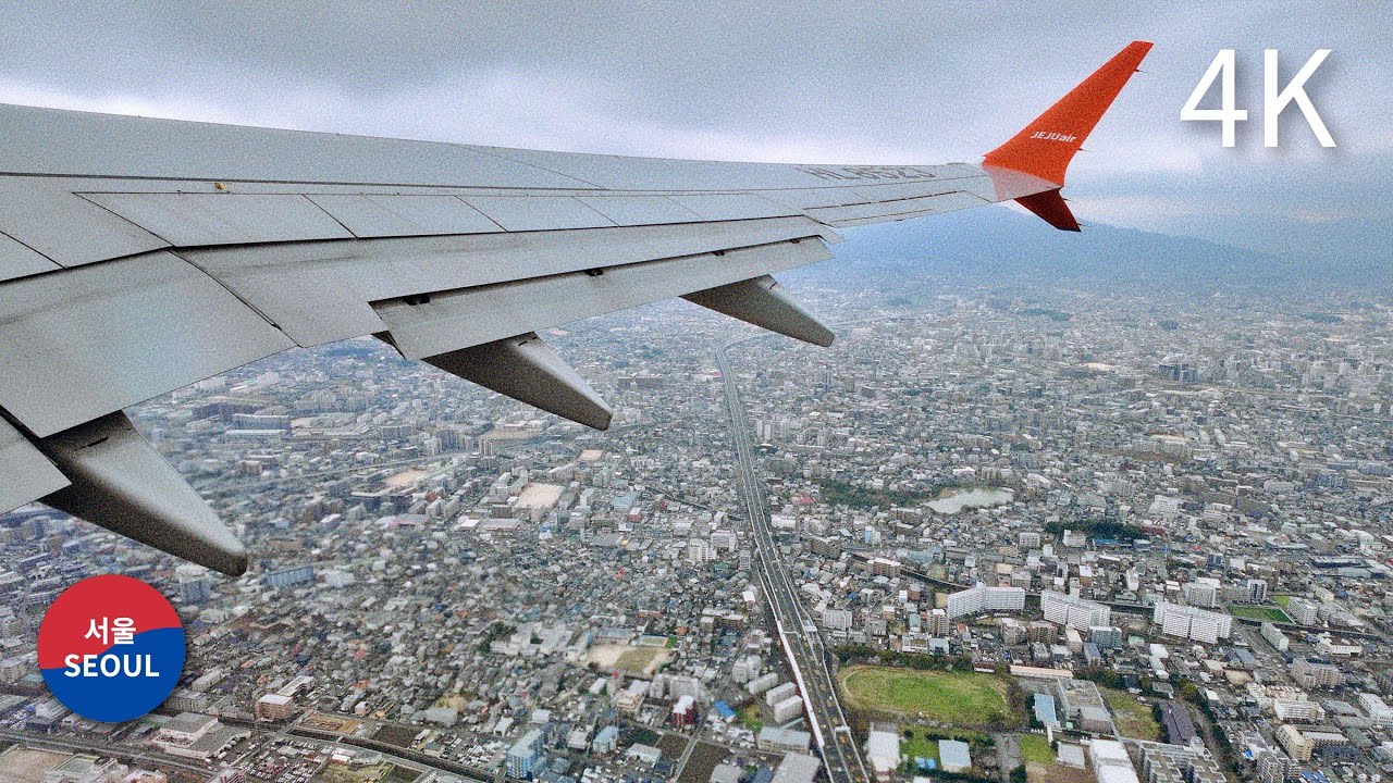 Fukuoka to Seoul(Incheon) | Full Flight video | Jeju Air | 7C1404 | B737