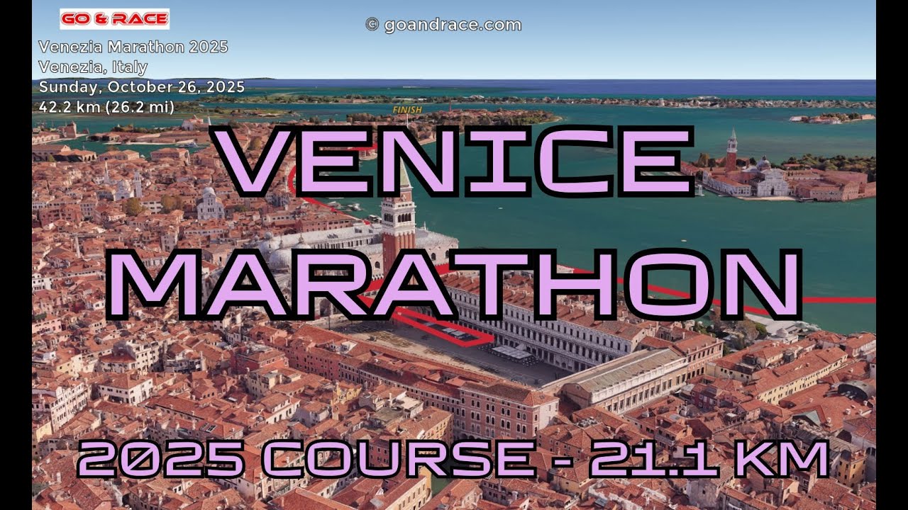 Venice Marathon 2025: 3D Video Course Map | 42.2 km - Venezia