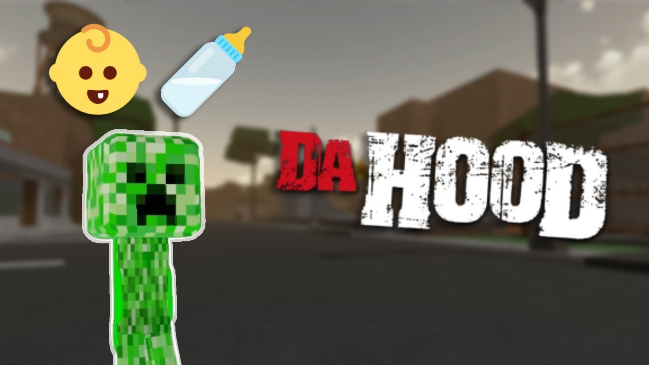ТРОЛЛИНГ в роли МАЛЫША-КРИПЕРА ИЗ МАЙНКРАФТА в ROBLOX DA HOOD