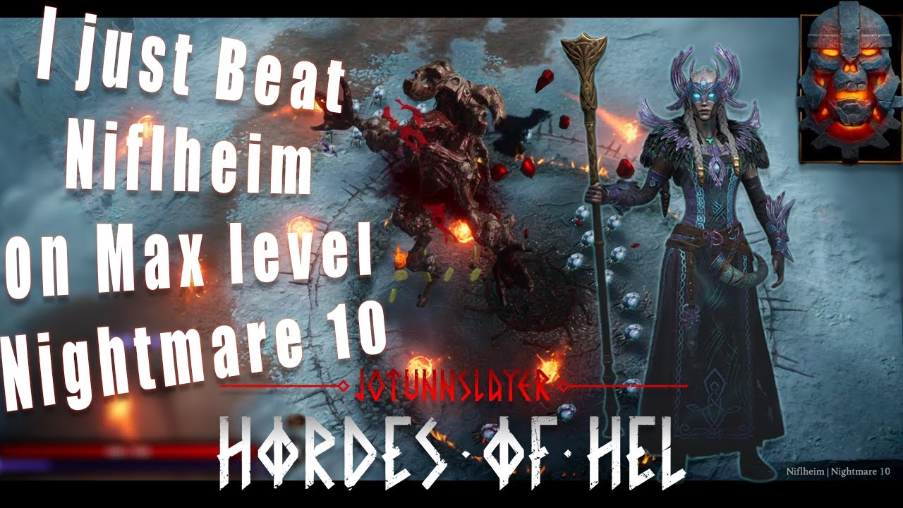 I Beat Niflheim on MAX LEVEL Nightmare 10 in Jotunnslayer Hordes of Hel