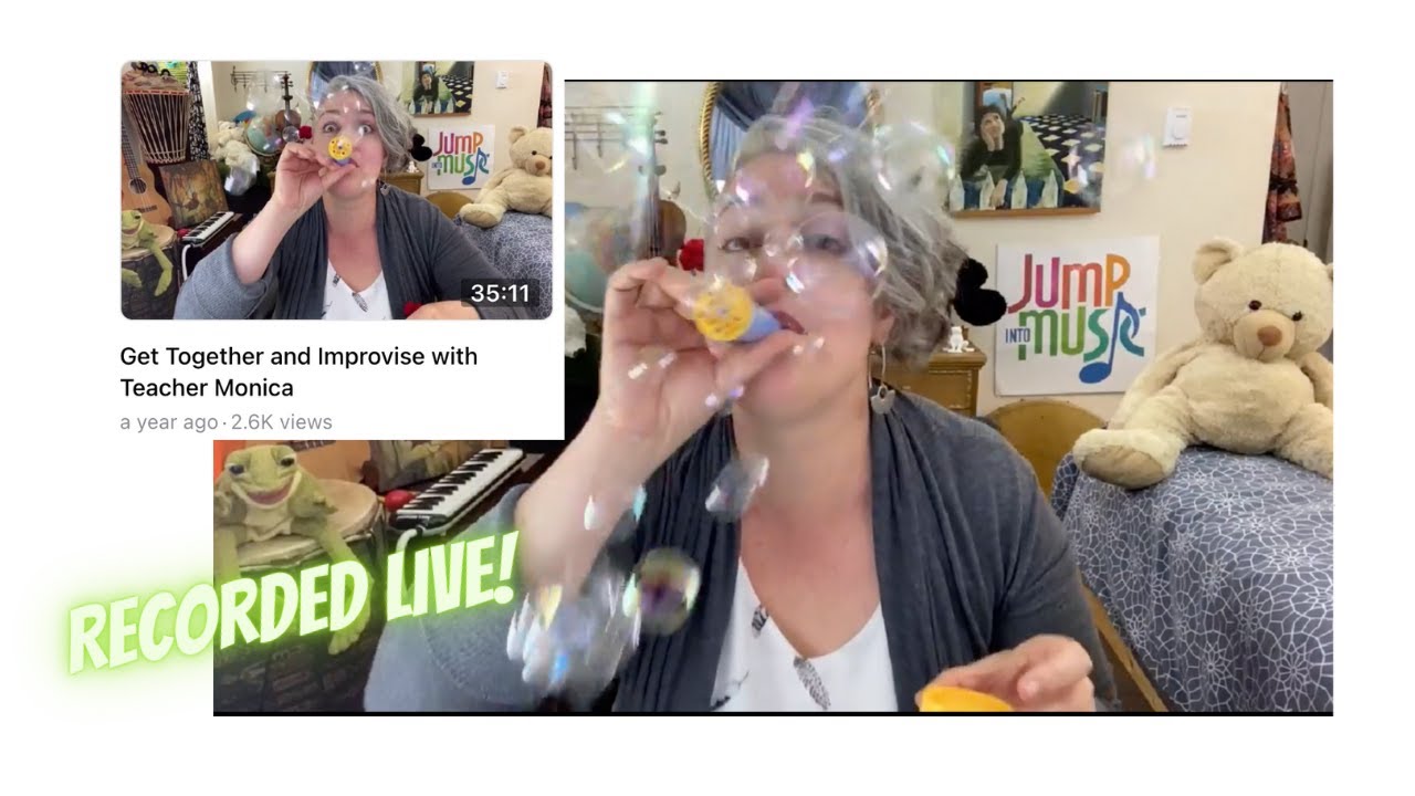 Jump Into Improvising with Teacher Monica (Music Class, Early Childhood Education)