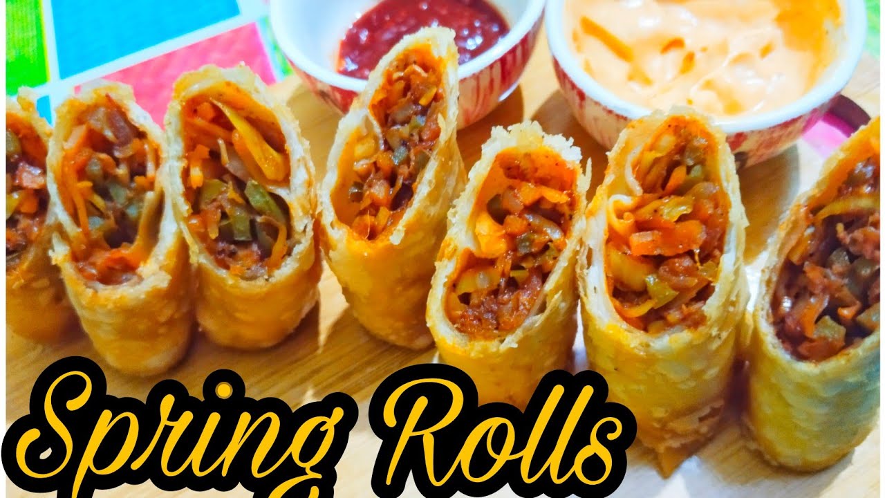 Spring Rolls ||Homemade spring rolls sheets||Spring रोल्स केसे बनाए||घर par बनाए स्प्रिंग रोल शीट