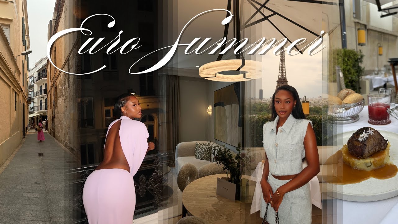 euro summer vlog | paris + barcelona | must try restaurants + tourist  activities + lotsa  shopping