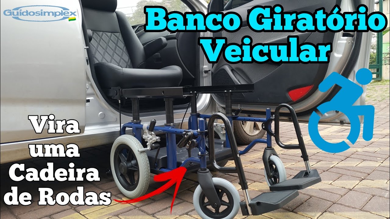 Banco Giratório Veicular - PCD - Idosos - Cadeirantes