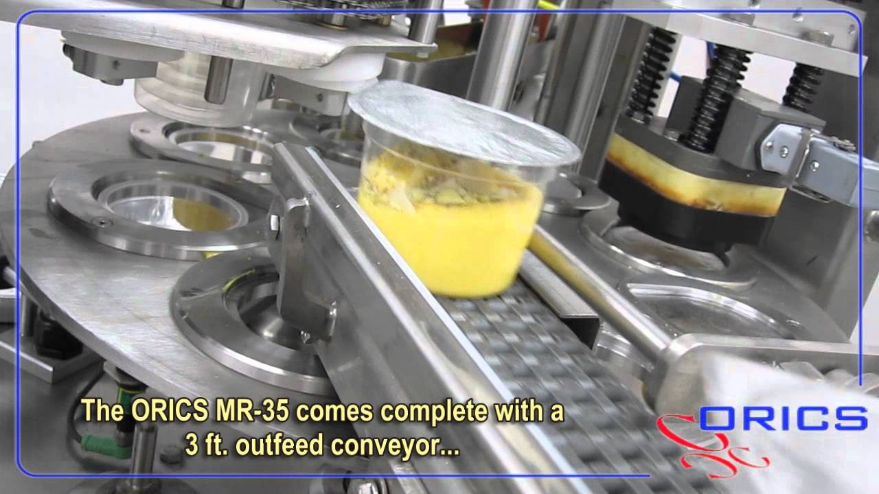 ORICS MR-35 Rotary yogurt Cup filling and  Sealing machine (Pudding and Toppings)