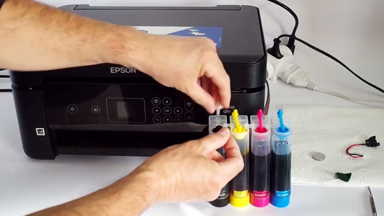 CISS system for  XP-3100 XP-3105 Europen version cartrigdes  № 603 installation procedure.