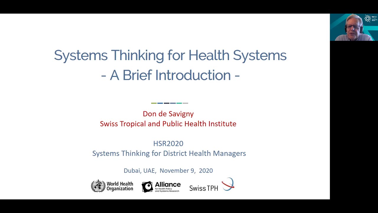 A brief introduction to Systems Thinking – Don de Savigny