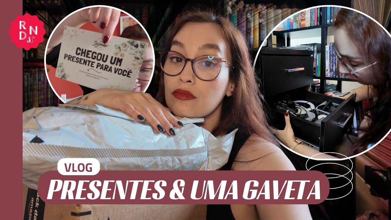 ABRI PRESENTES, CONSERTEI UMA GAVETA E EVOLUI 2% | Lendo&Vlogando 263