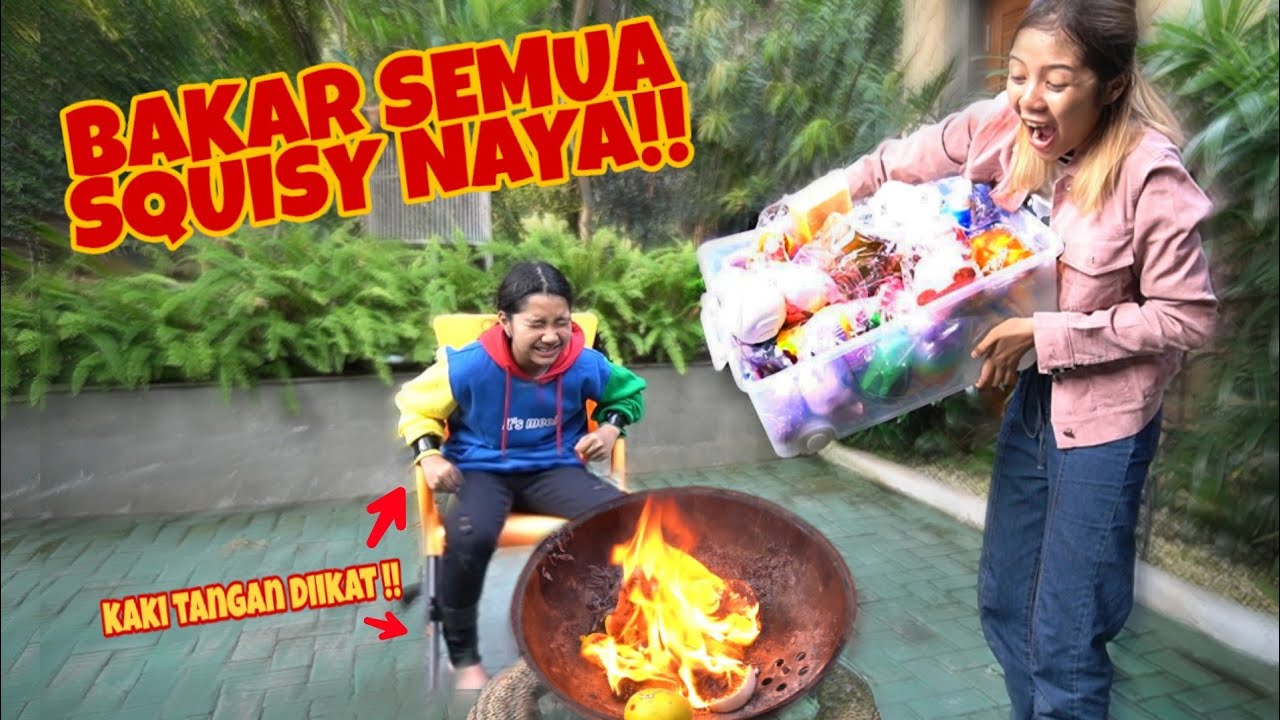PRANK BAKAR SEMUA SQUISHY RATU SQUISHY! SAMPE NANGIS KEJER😭