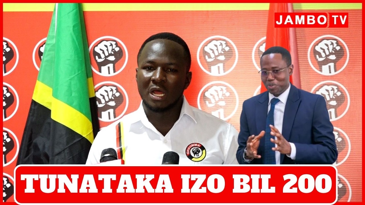 TUNATAKA BILIONI 200 ZA VIJANA ZITOLEWE KWA UWAZI/ VIJANA WA CHAUMMA WATOA MSIMAMO WAO LEO