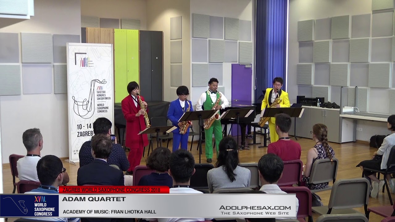 Buglers Holiday by Leroy Anderson   Adam Quartet   XVIII World Sax Congress 2018 #adolphesax