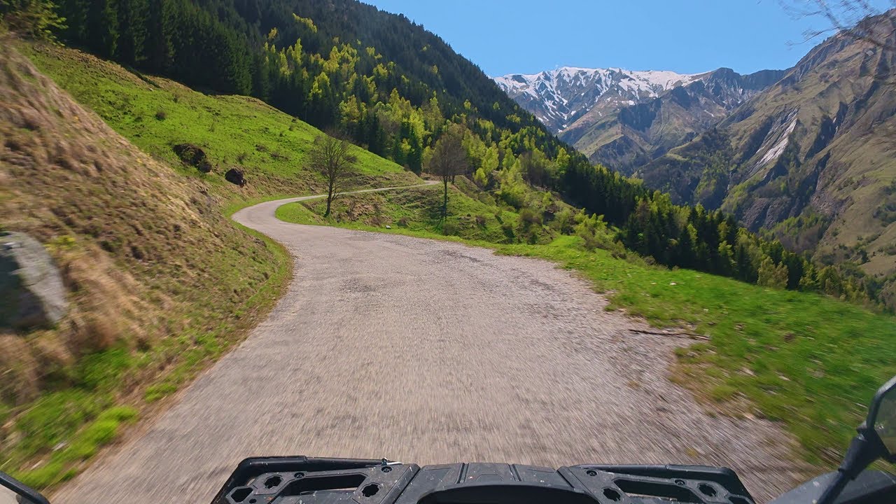 Randonnée en quad sur une route de col alpin | CFMOTO CForce 1000 POV ⛰🏞❄🌄 #quad #cfmoto #alps