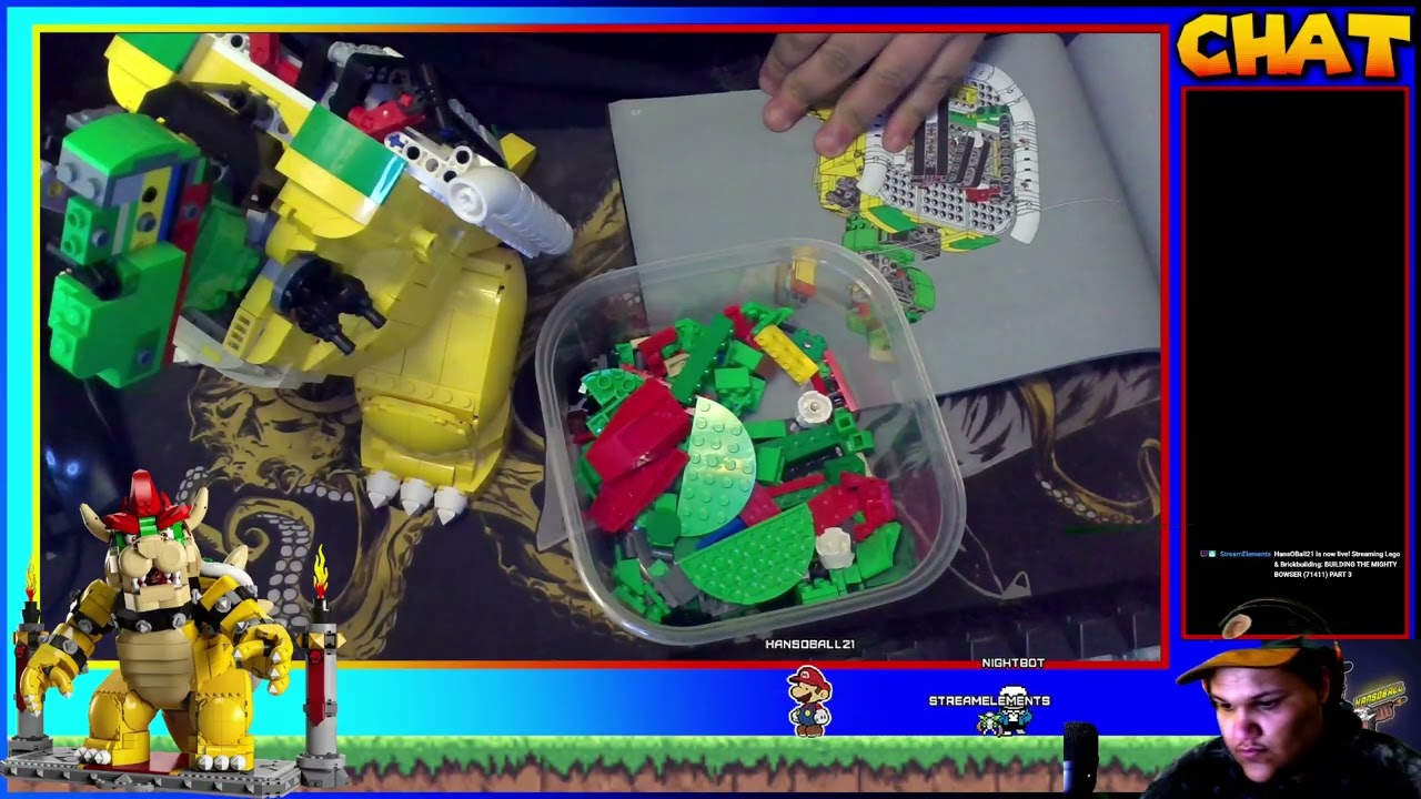 Lego Stream 8 BUILDING THE MIGHTY BOWSER (71411) PART 3