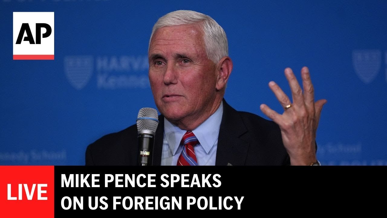 LIVE: Mike Pence speaks in London on US foreign policy