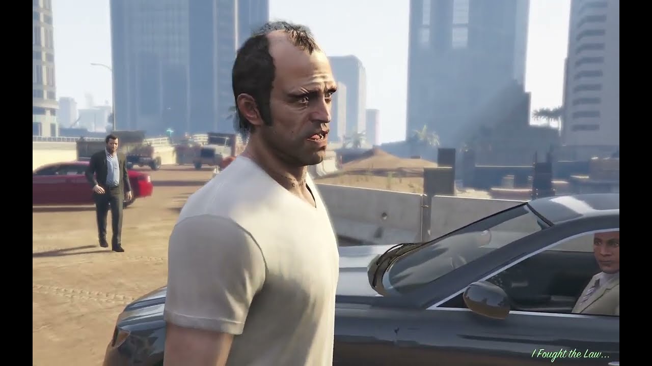 Trevar Franklin and mical ne ki car ki chori police ban kar Grand Theft Auto V mission 8