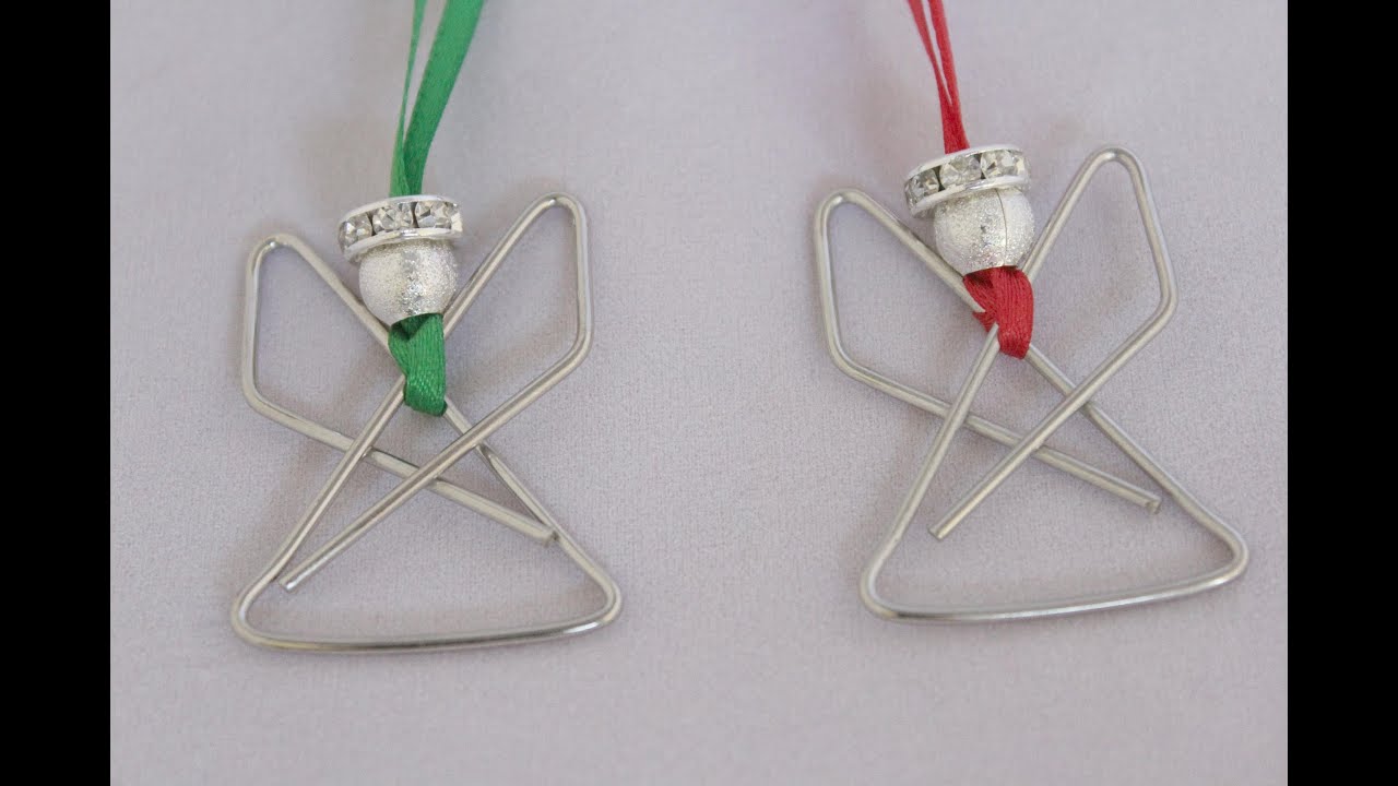 Angel Paperclip Ornament Tutorial - Christmas Angel craft