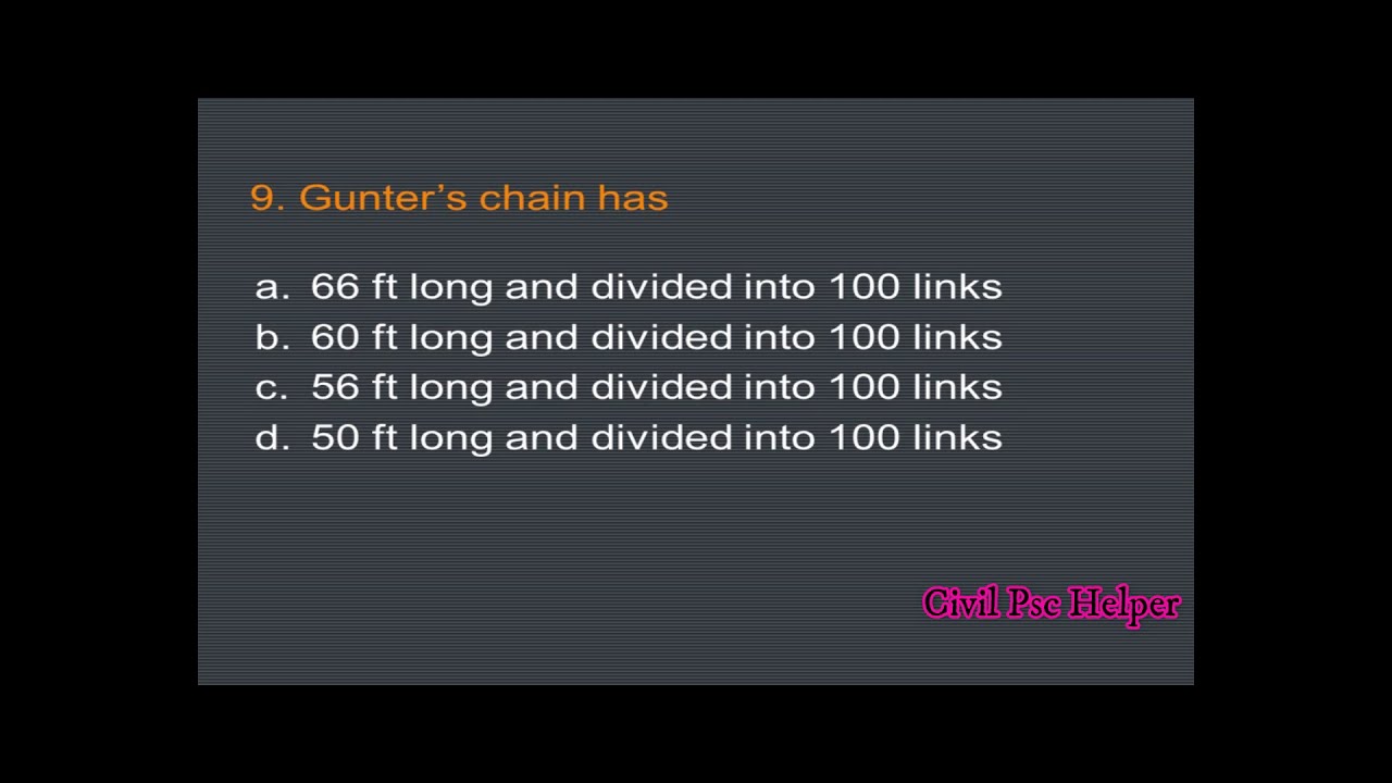 CHAIN SURVEYING || PREVIOUS QUESTIONS || CIVIL ENGINEERING
