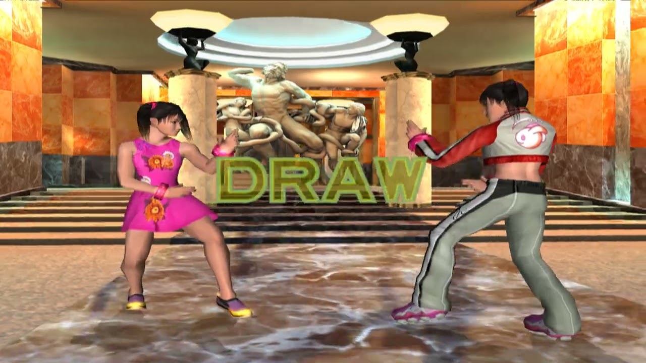 Tekken 4 Xiaoyu VS Xiaoyu (Statue)