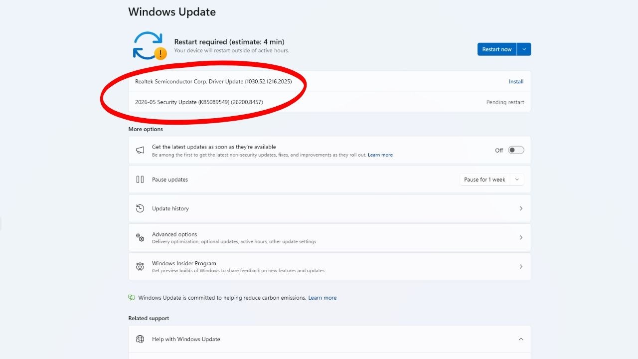 Исправлена ​​ошибка установки обновления Windows 11 KB5089549/KB5087051 (0x800f0983).