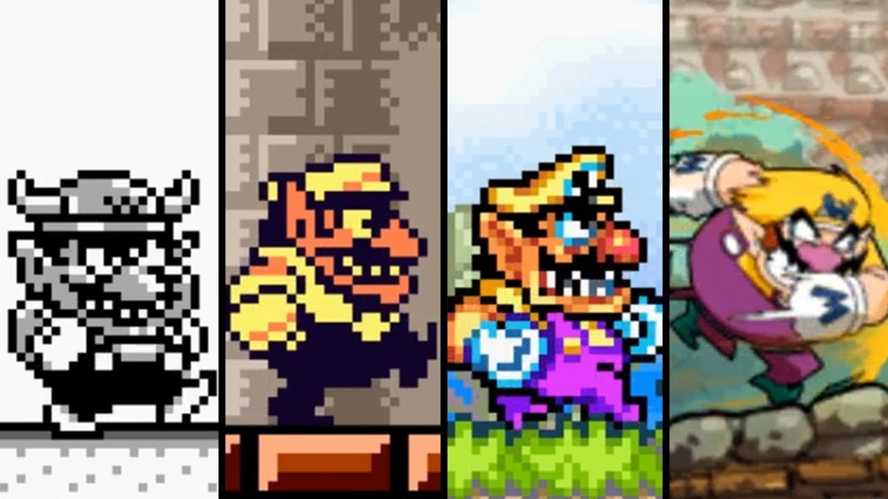 Evolution of Wario in 2D (1994-2019)