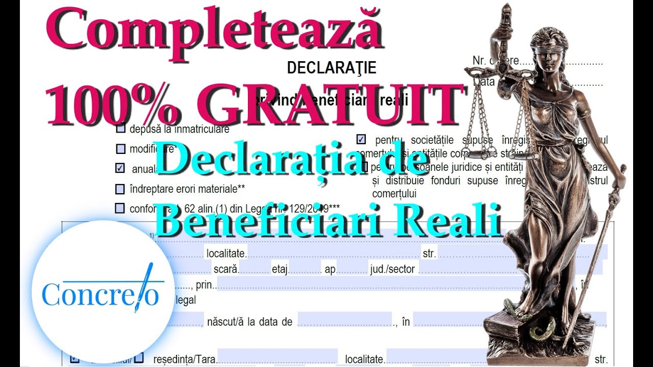 Completeaza 100% GRATUIT  Declaratia de Beneficiari Reali