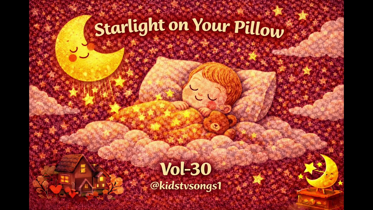 STARLIGHT ON YOUR PILLOW - Gentle Night Lullaby for Kids | Soft Sleep Song | Vol-30