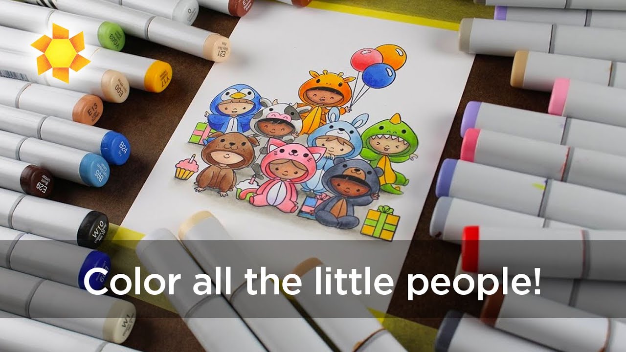 Color all the little people! #thehumanrainbow