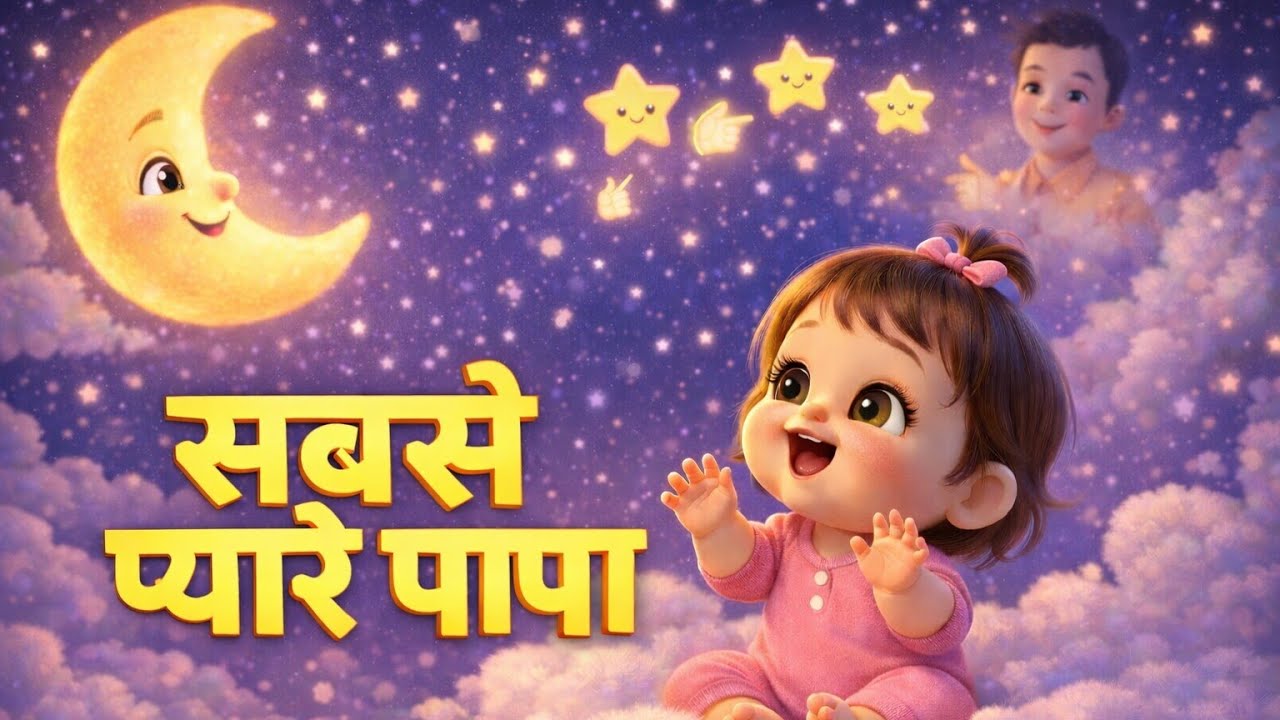 👨‍👧‍👦 मेरे पापा – मेरे हीरो 🌟 | Papa Song for Kids | Father Love Rhyme | 💖 Papa Mere Hero 