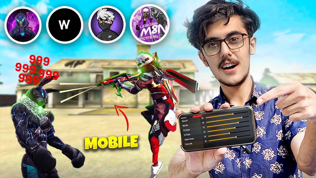 Testing Top Mobile YouTubers Settings to Find the Best One | Garena Free Fire