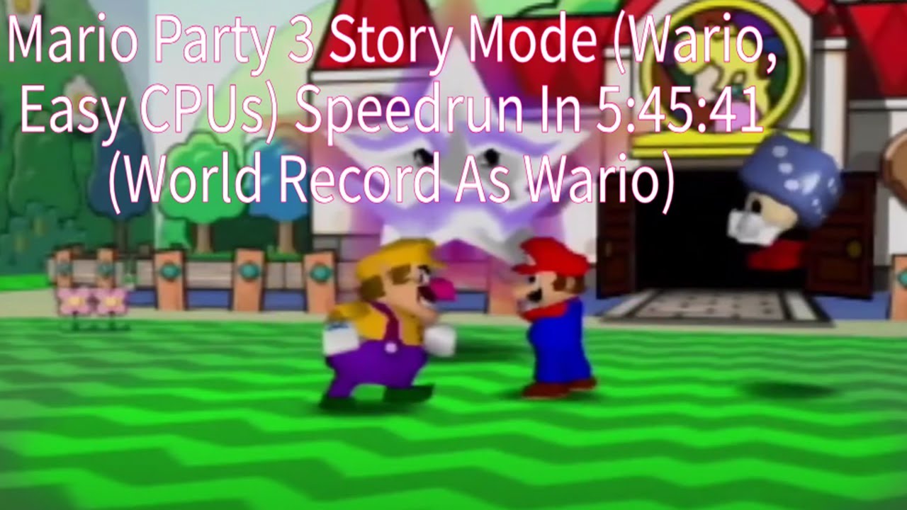 Mario Party 3 Story Mode (Wario, Easy CPUs) Speedrun In 5:45:41 (World Record As Wario)