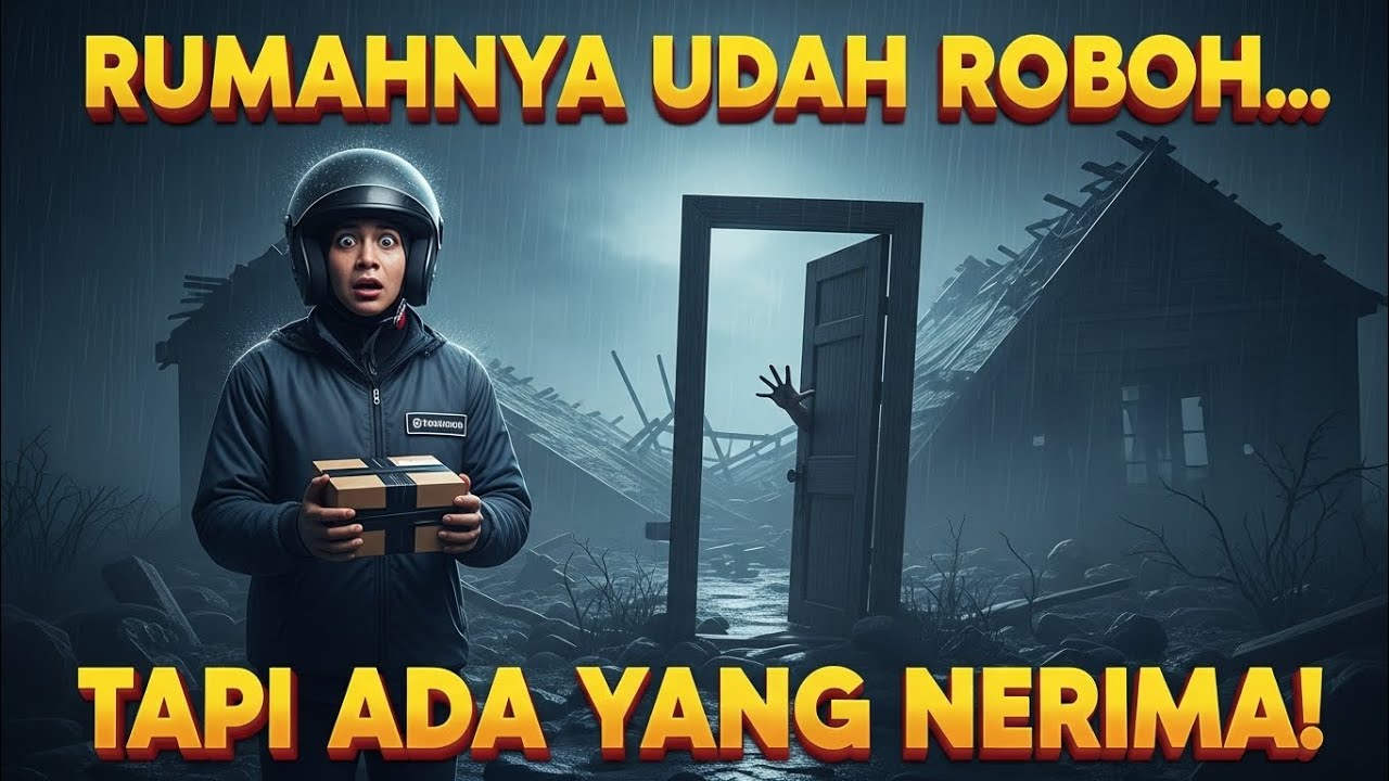 RUMAHNYA SUDAH RUNTUH… TAPI PAKETKU DITERIMA?! (KURIR MALAM)