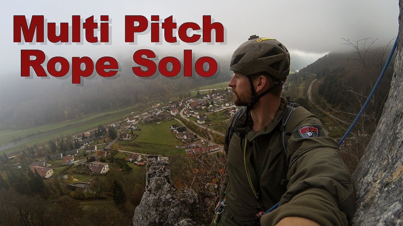 Multi-Pitch Rope Solo - Donautal Stuhlfels