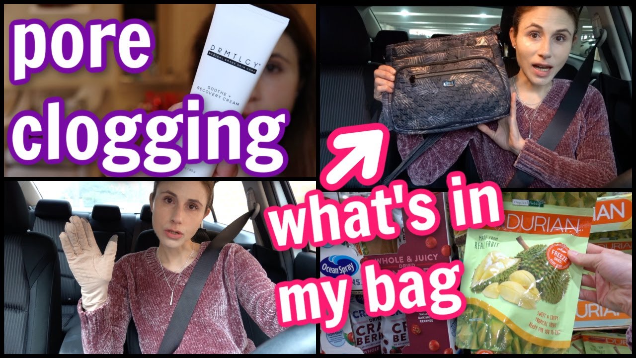 Vlog: PORE CLOGGING ingredients| WHAT'S IN MY BAG| Errands| Dr Dray
