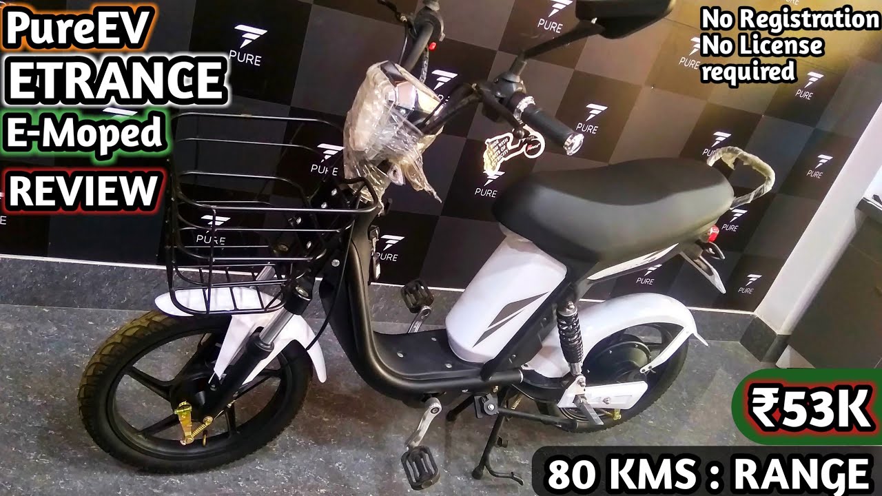 PureEV ETRANCE ELECTRIC MOPED REVIEW - @ConsumerABS