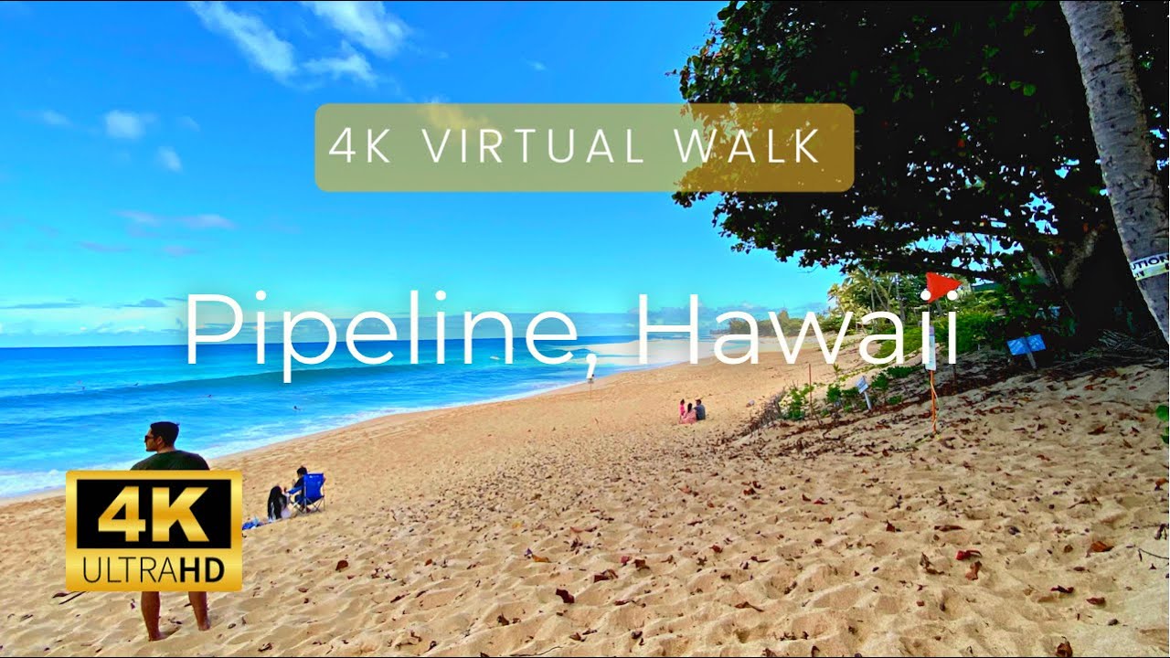 🏝 Pupukea Beach Park (Pipeline) | North Shore of Oahu, Hawaii 4K #hawaii #hawaiiwalk #virtualtour