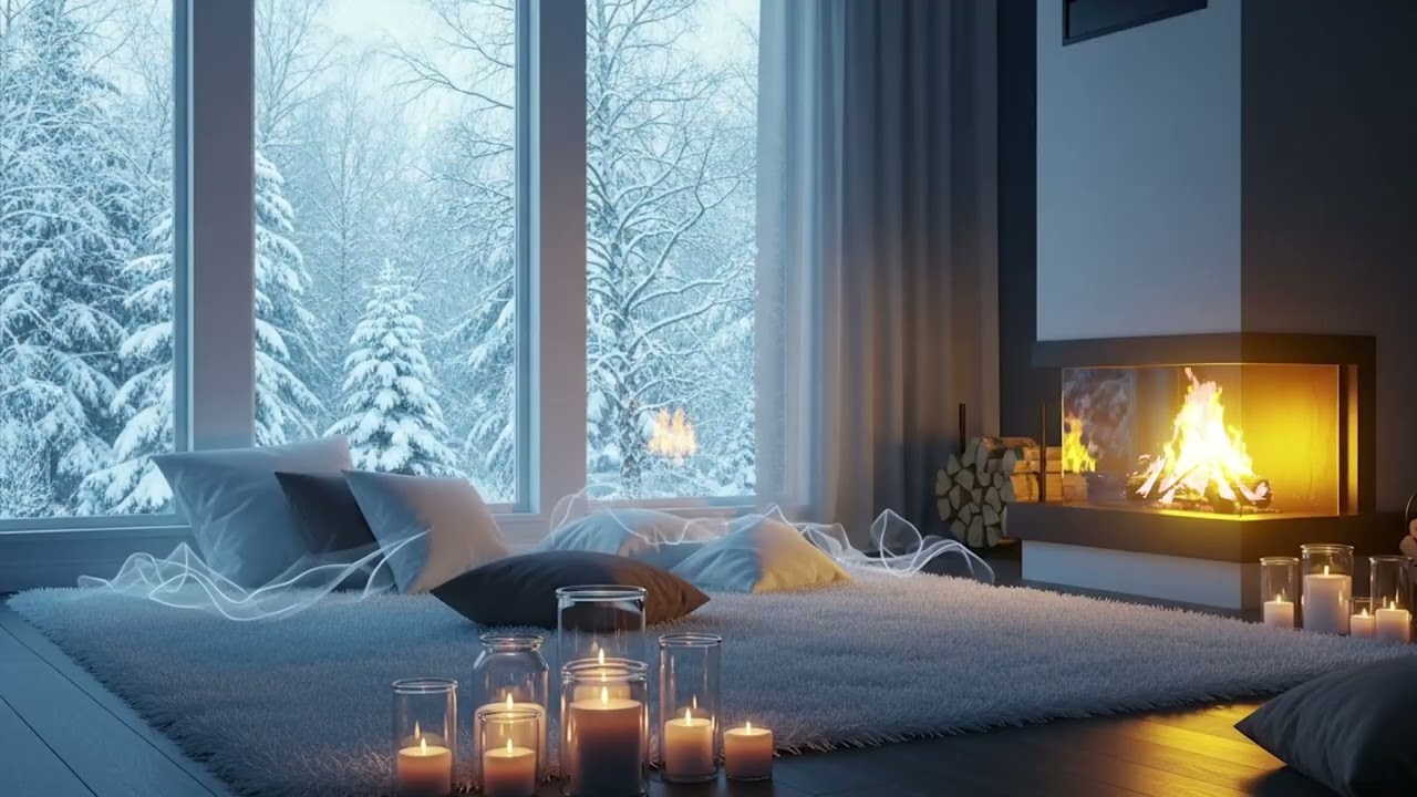 Hearthlight Piano 🎹🔥 | Gentle Relax Music for Stress Relief & Calm Nights