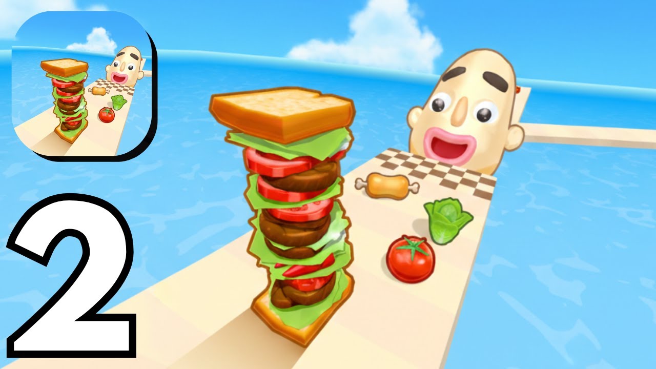 Sandwich Runner - Gameplay Walkthrough Part 1 Guide New Update Review (Android ios)