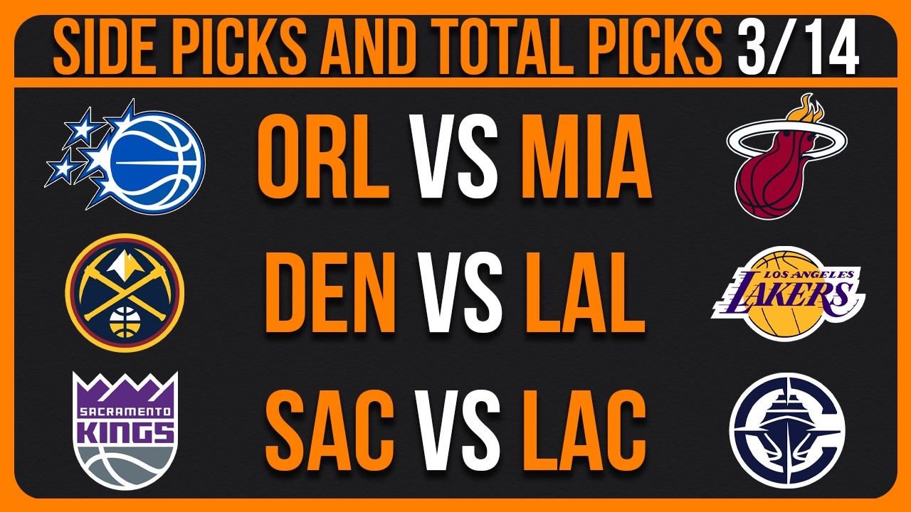 NBA Picks Today Saturday 3/14/26 NBA Picks and Predictions | NBA Predictions Today | NBA Bets Today