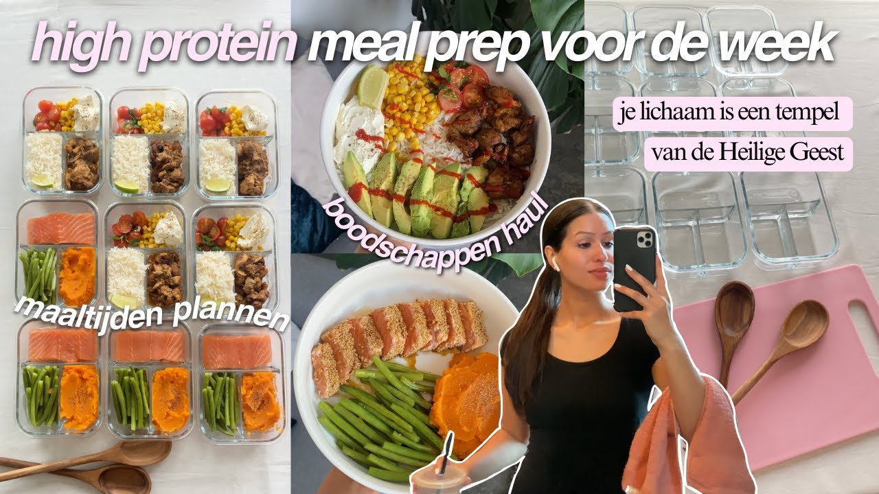 MEAL PREP MET MIJ | high protein, gezond & lekker *10 maaltijden in 2 uur* 🌱💕