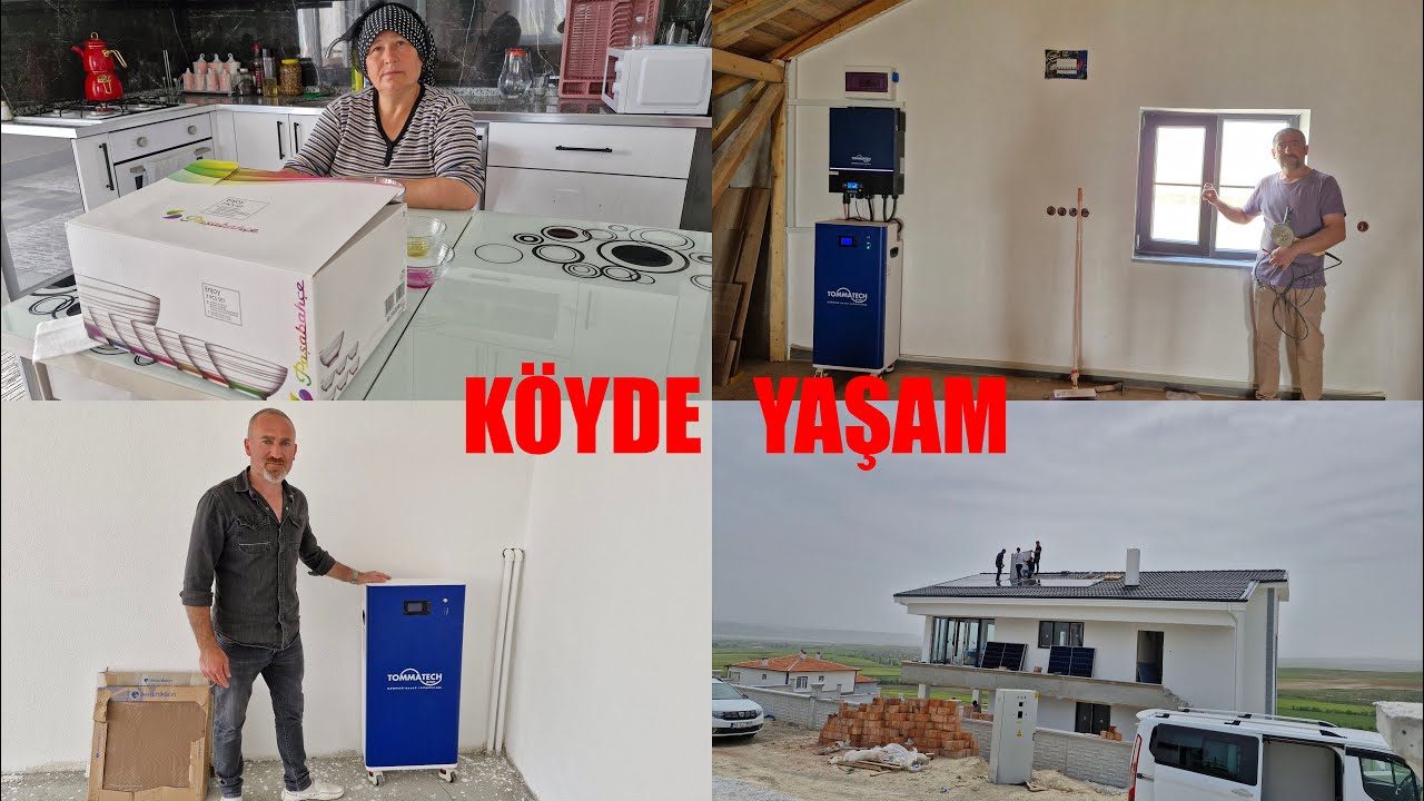 HATİCE HANIMA GELEN HEDİYE VE KARDEŞLERİMİN ENERJİ SİSTEMLERİ KURULUMLARI BİTMEK ÜZERE