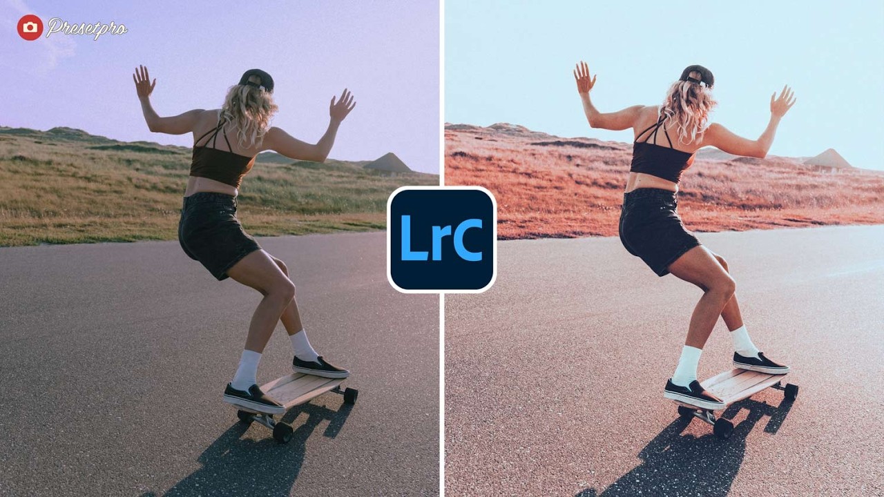 Бесплатный пресет и профиль Lightroom | Retro Sun (розовый ретро-стиль)