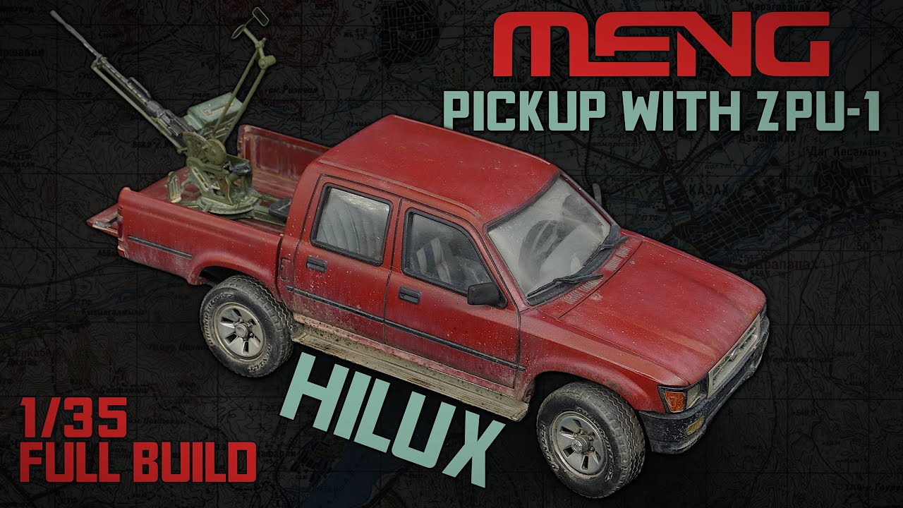 Meng Hilux | Пикап с ZPU-1 | Масштаб 1/35. Полная сборка.