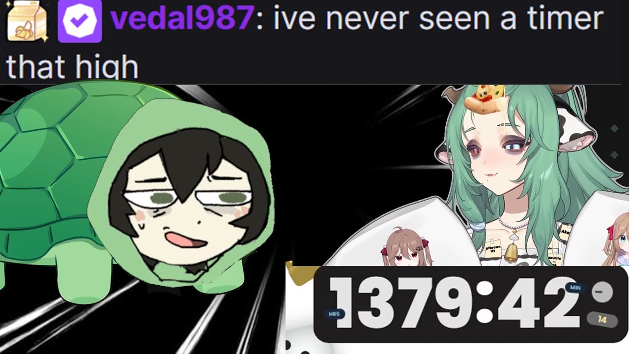 Vedal Surprised By Crelly's Subathon Timer