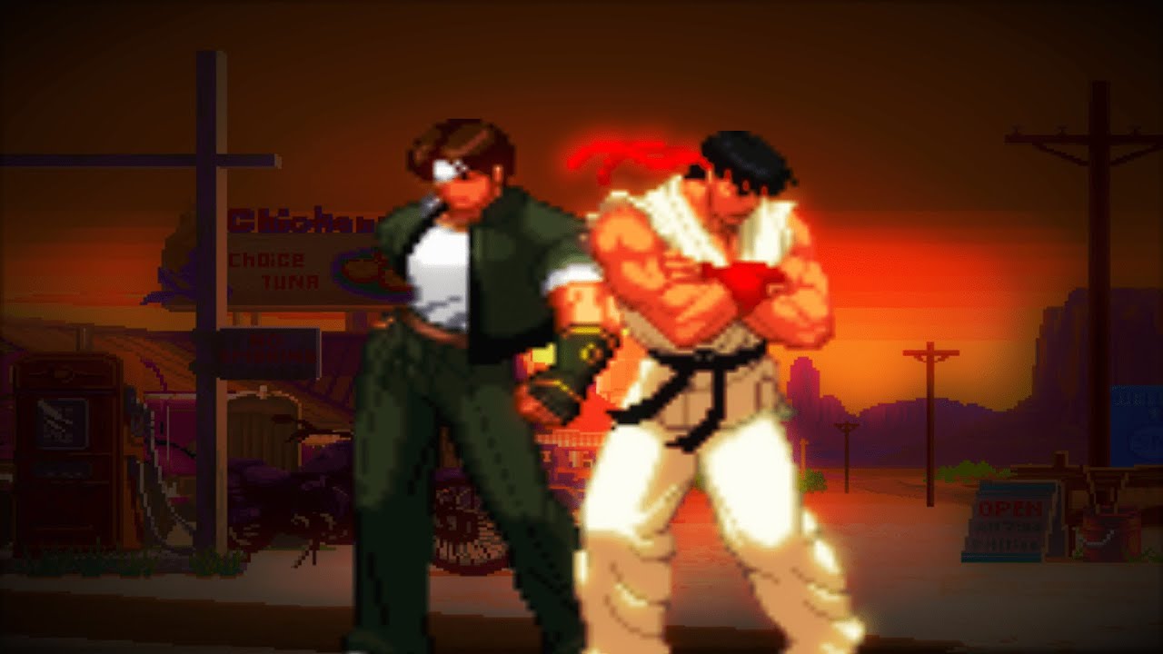 MUGEN 2022 - KYO KUSANAGI VS. RYU (With Dialogue)