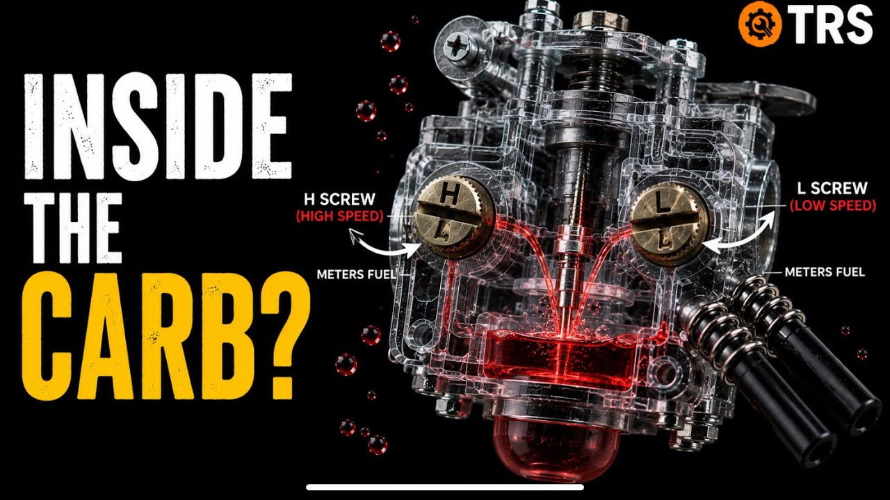CARBURETOR ADJUSTMENT SCREWS on 2-Stroke - (How it actually Work Inside)  (by Craig Kirkman)