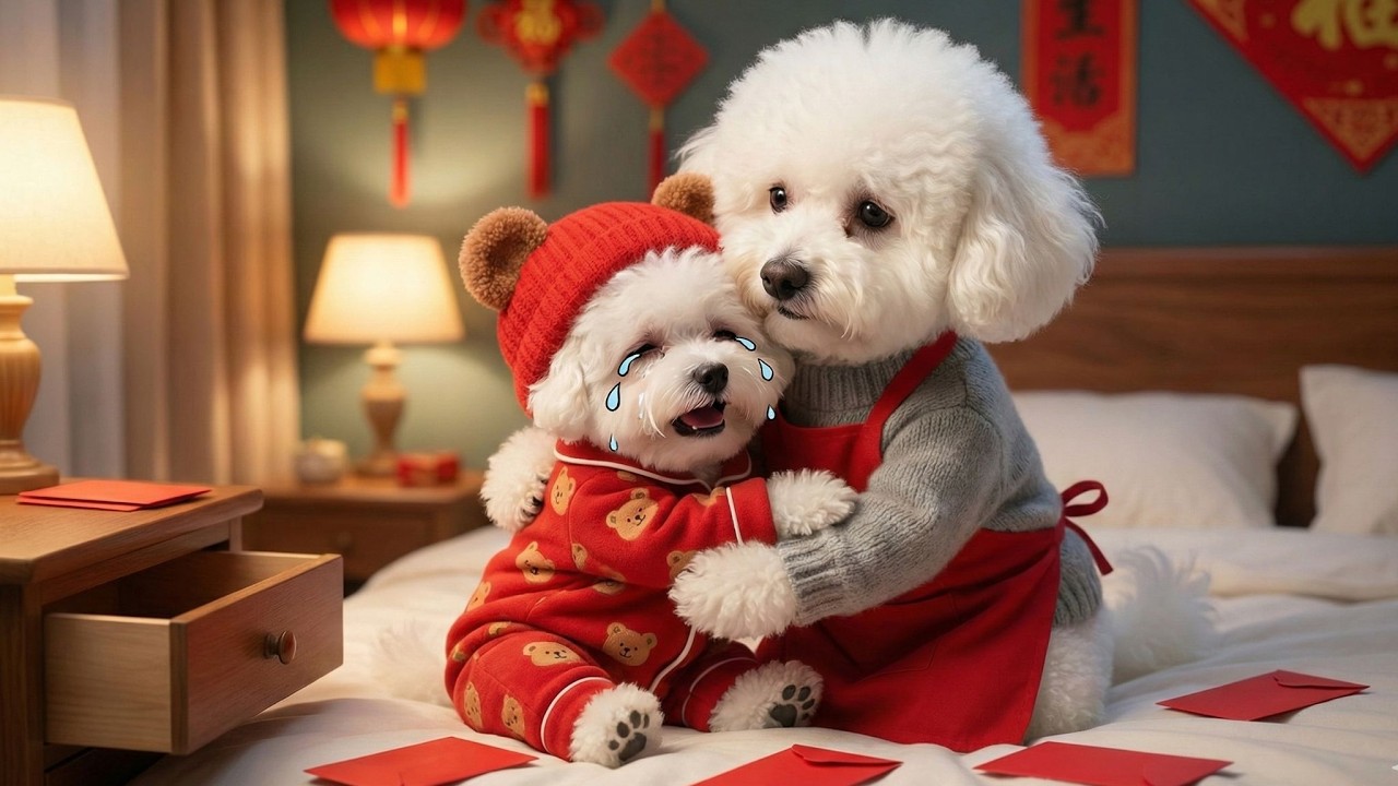 The story lucky money envelopes mama dog and her pupper New Year!🧧Compilation