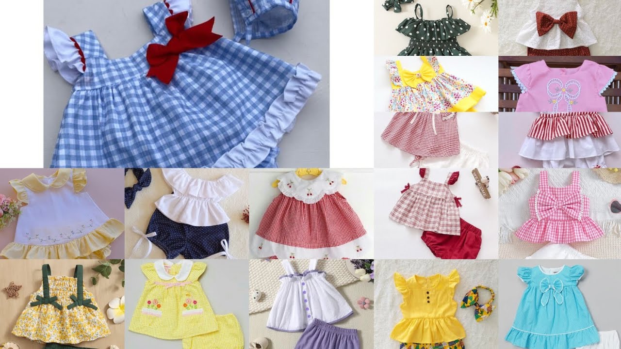 Baby girl summer frock / Newborn babygirl frock design / 6 month to 1 year babygirl summer dresses