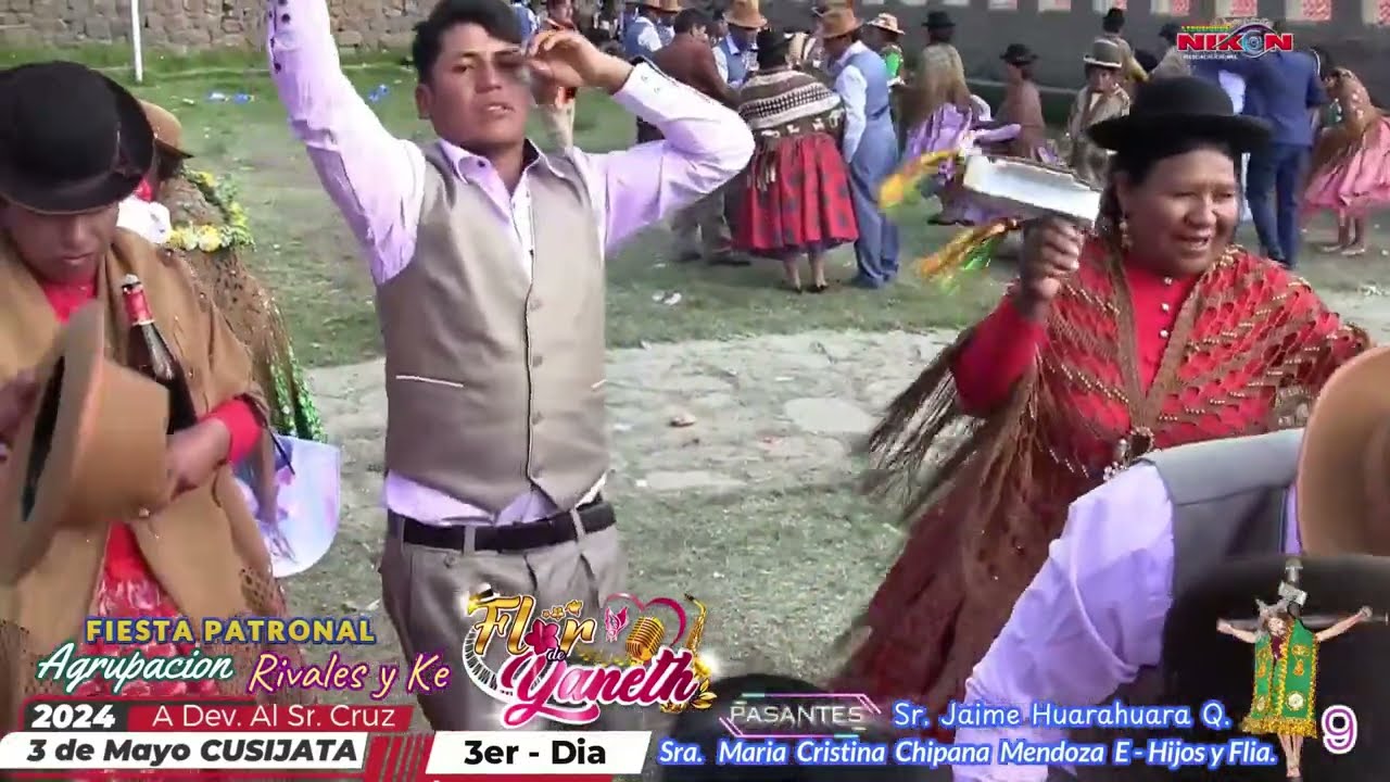 CUSIJATA PARTE 9 de 3er día de la Fiesta  Agrupación Rivales y la FLOR DE YANETH en Vivo en Cusijata